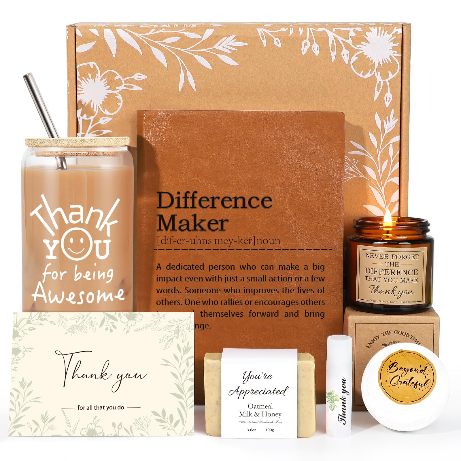 Amazon.com: iAOVUEBY Thank You Gift for Women w/Difference Maker